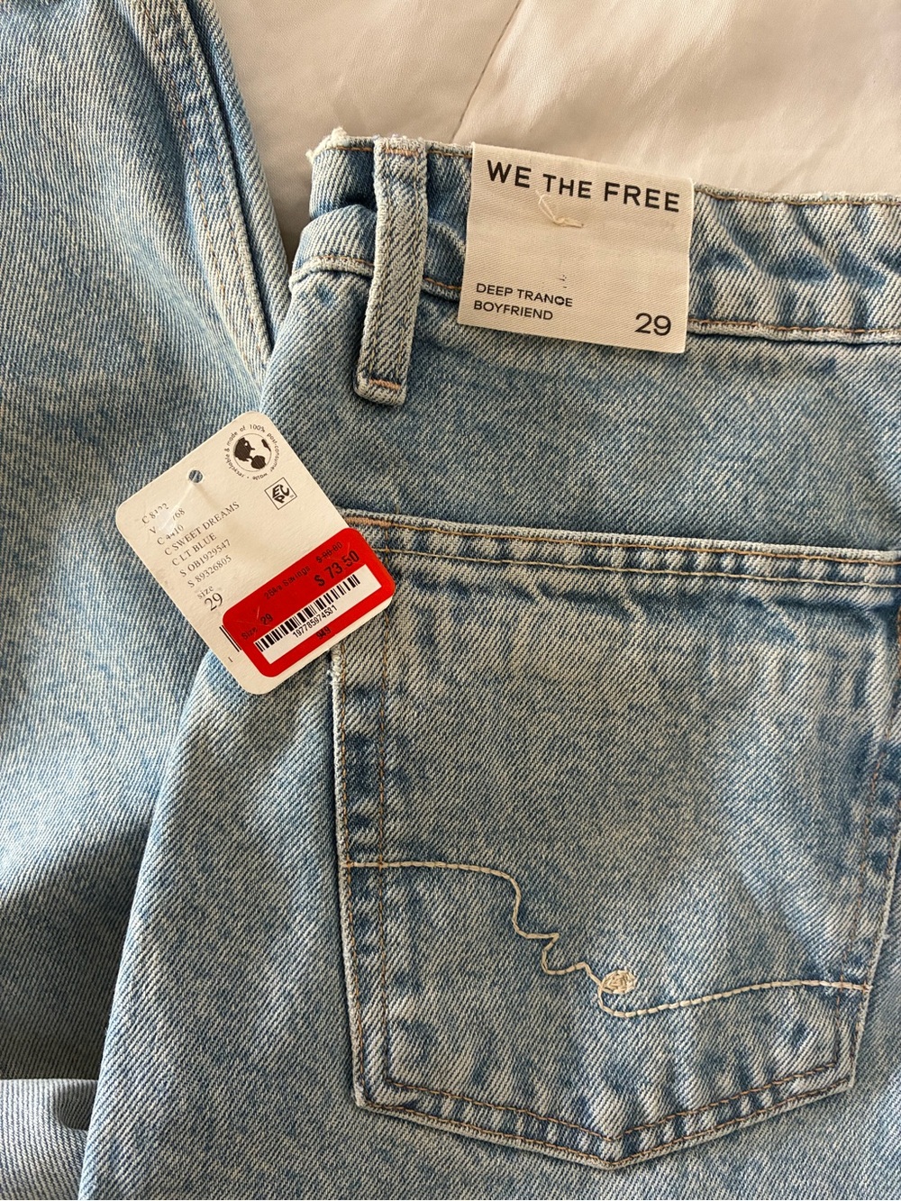 FP Deep Trance Wide Leg Boyfriend Jean 29 Color: Sweet Dreams - Picture 4 of 4